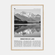 Birkenhead Lake Travel B&W Poster