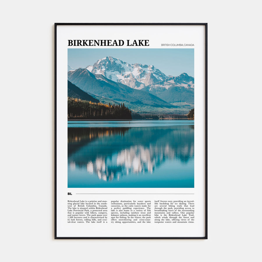 Birkenhead Lake Travel Color Poster