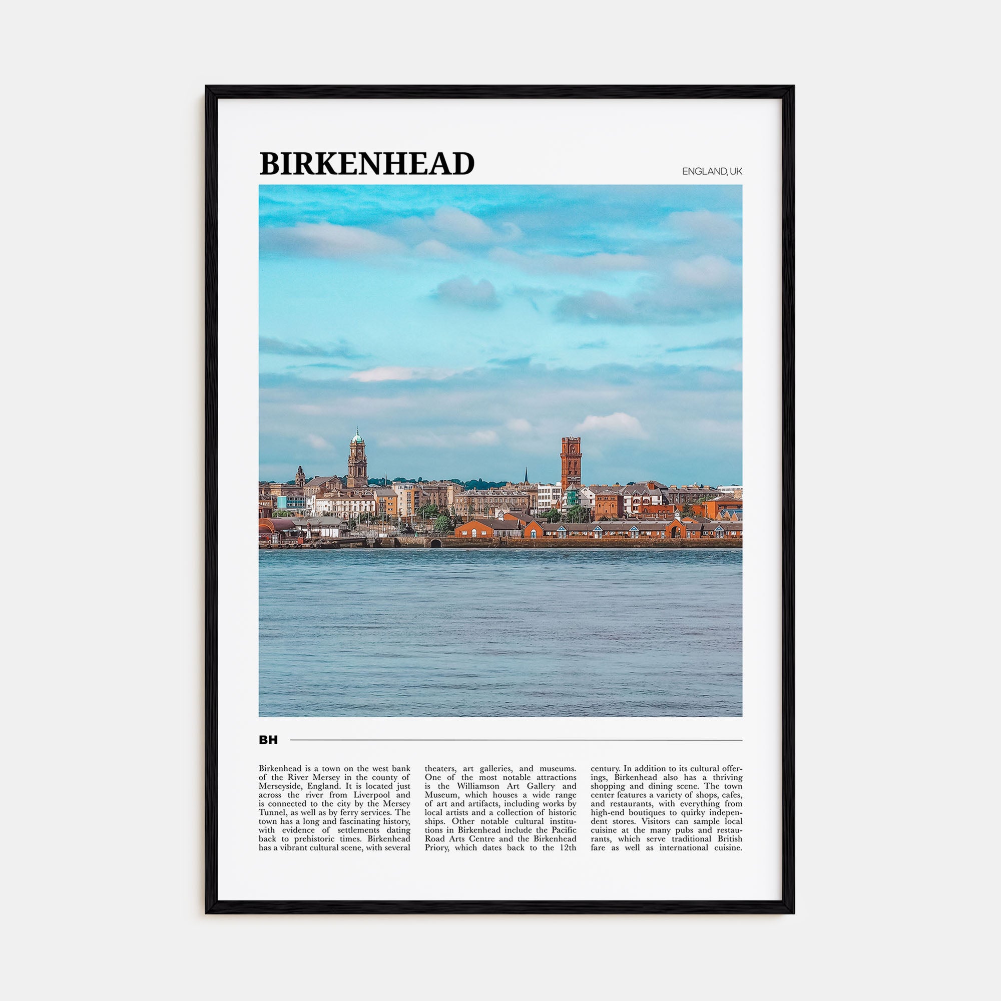 Birkenhead Travel Color Poster