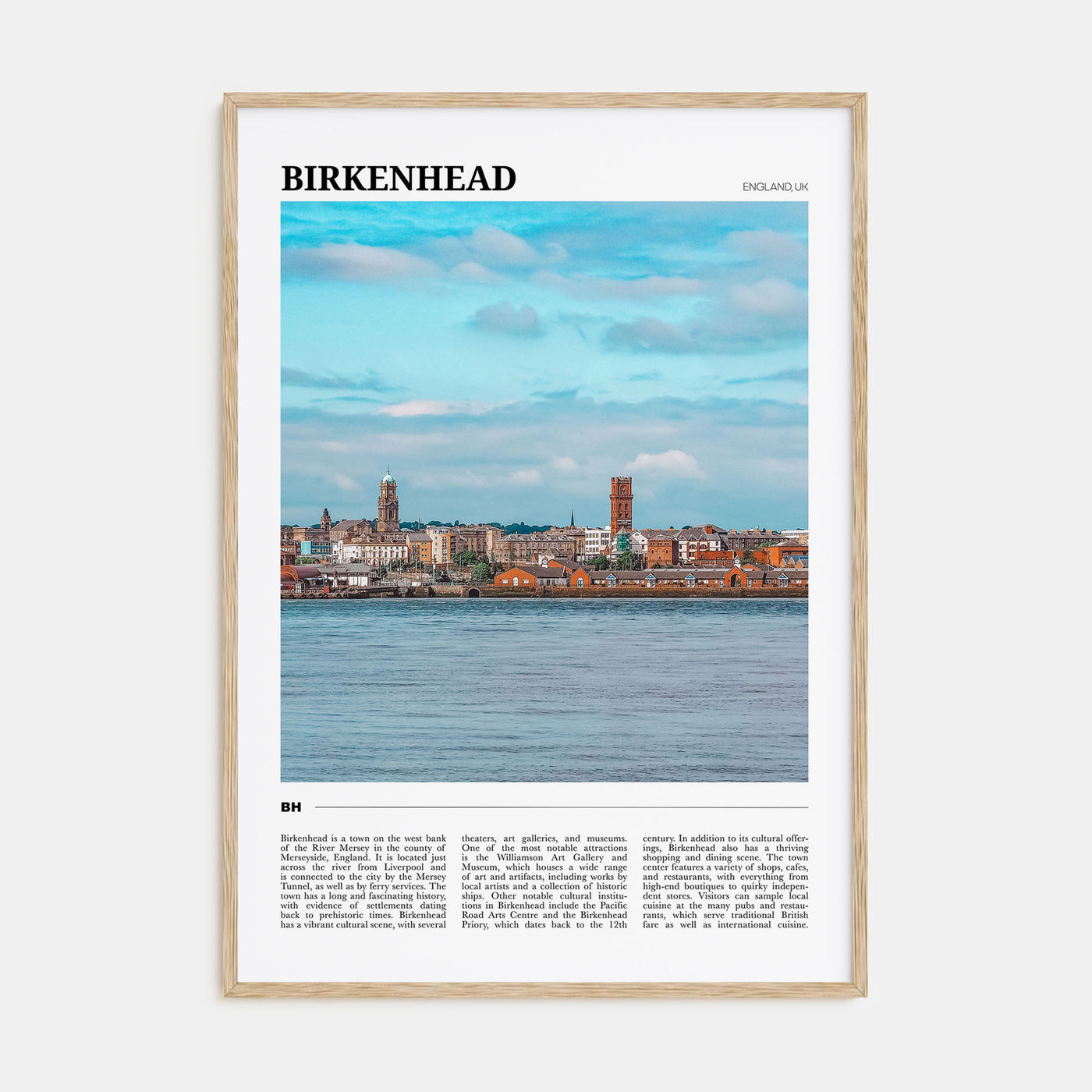 Birkenhead Travel Color Poster