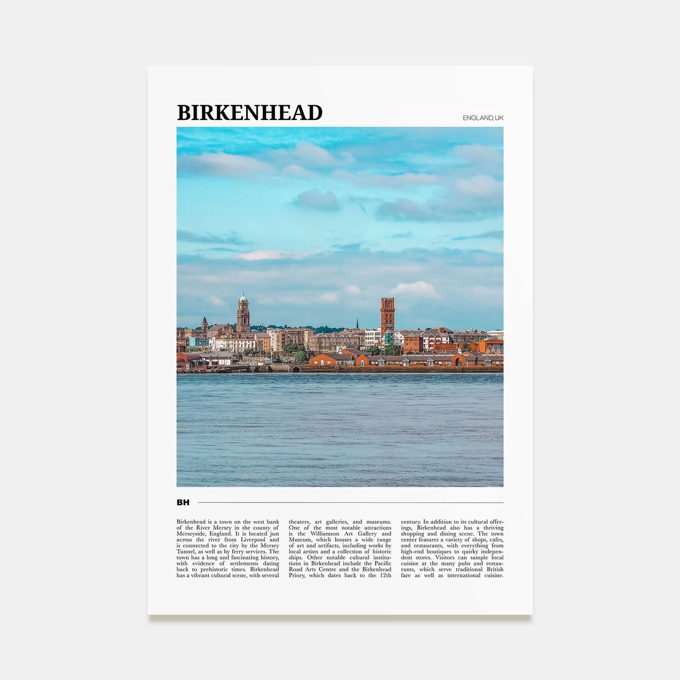 Birkenhead Travel Color Poster