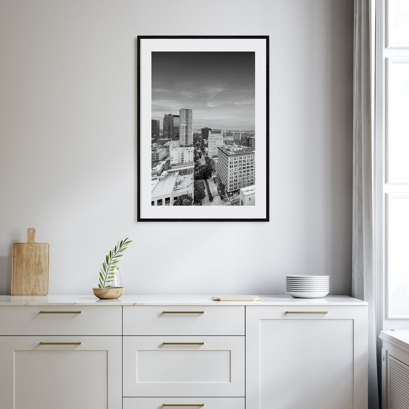 Birmingham, Alabama Photo B&W Poster