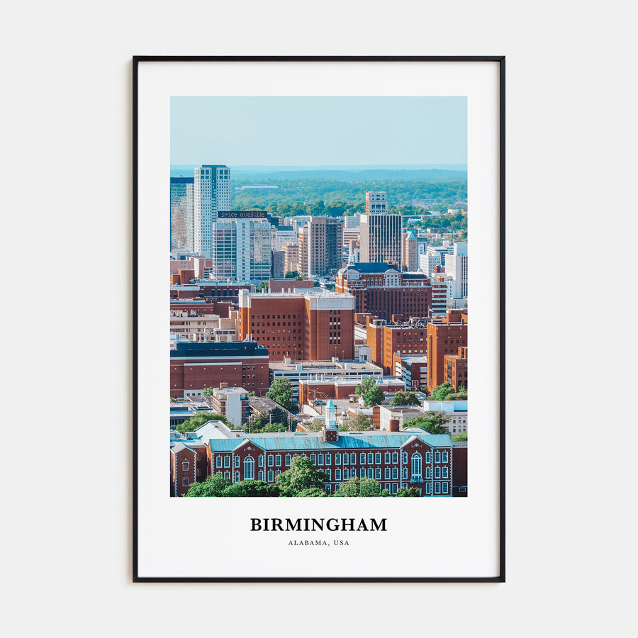 Birmingham, Alabama Portrait Color Poster