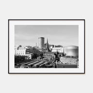 Birmingham, England Landscape B&W Poster