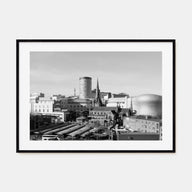 Birmingham, England Landscape B&W Poster