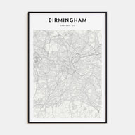 Birmingham, England Map Portrait Poster