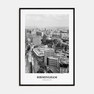 Birmingham, England Portrait B&W Poster