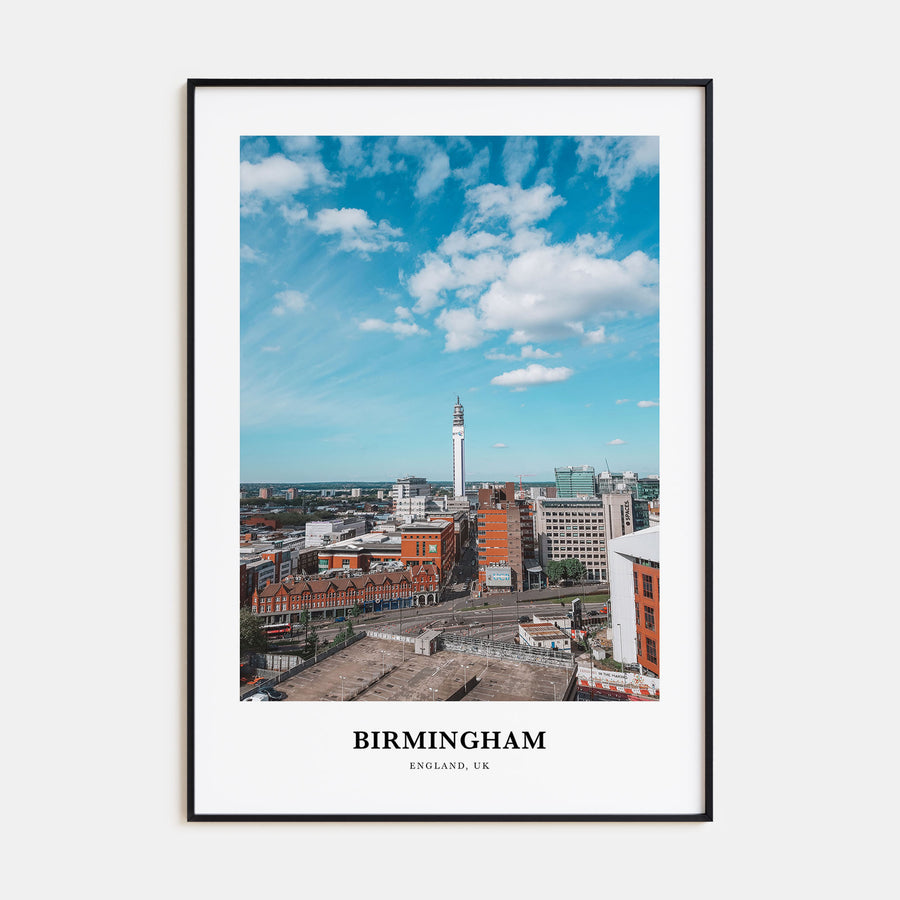 Birmingham, England Portrait Color Poster