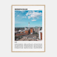 Birmingham, England Travel Color Poster