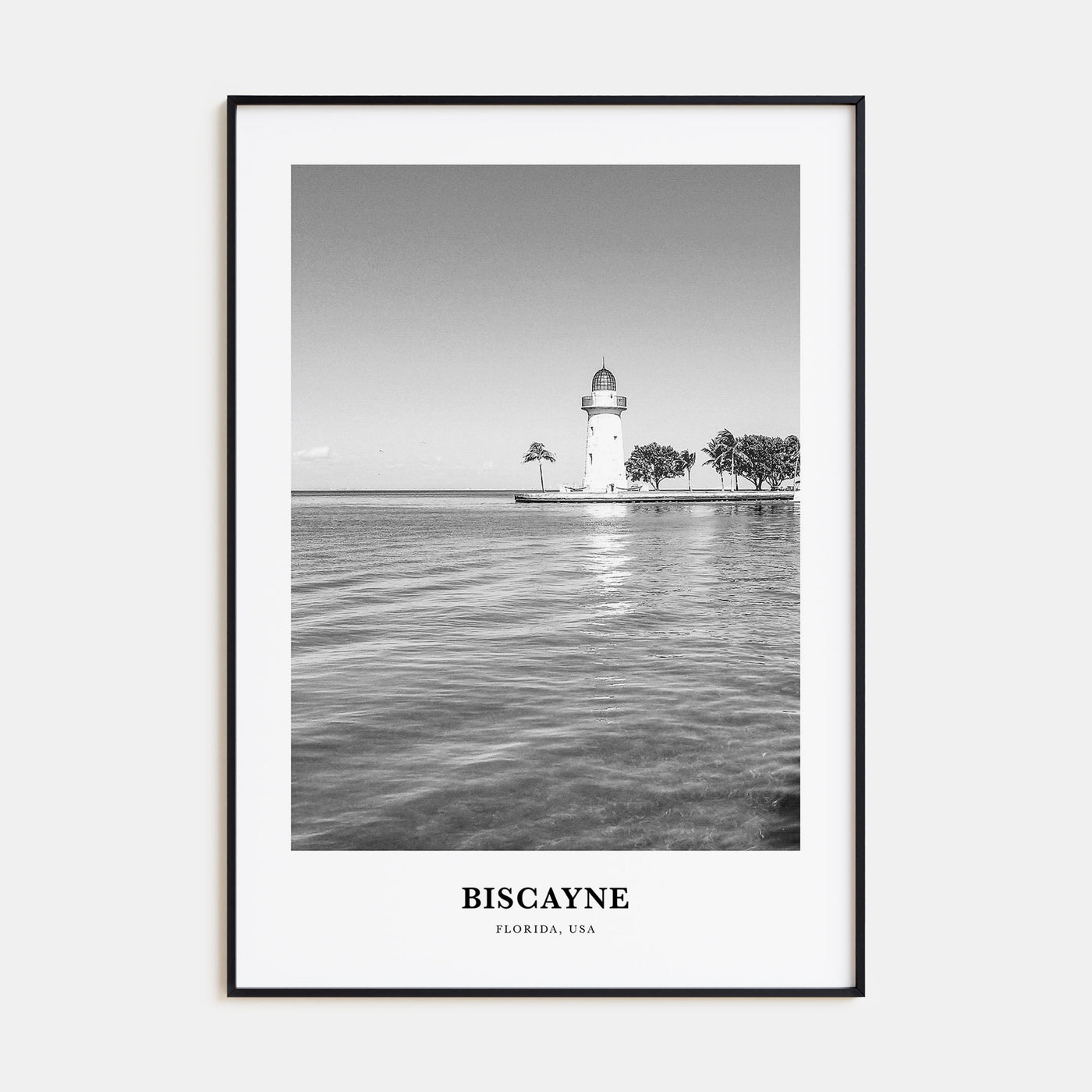 Biscayne National Park Portrait B&W Poster