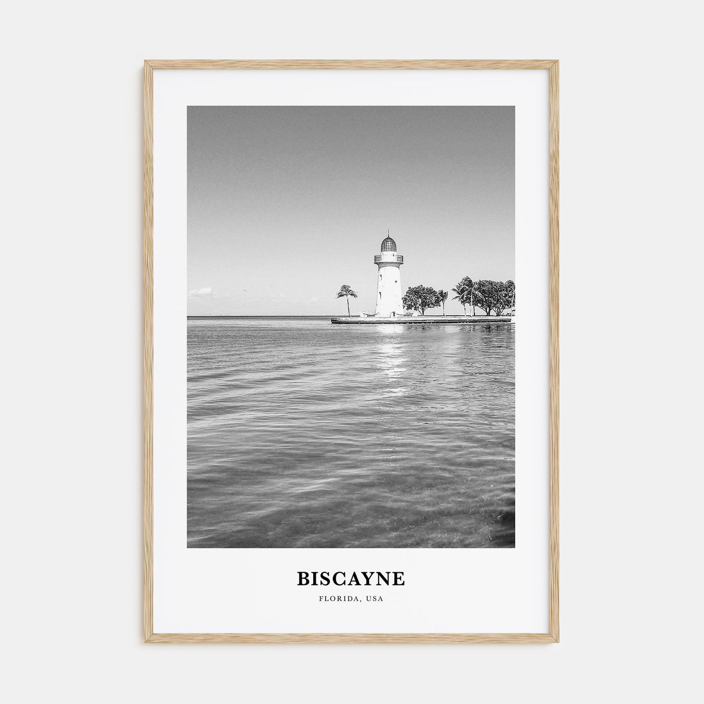 Biscayne National Park Portrait B&W Poster