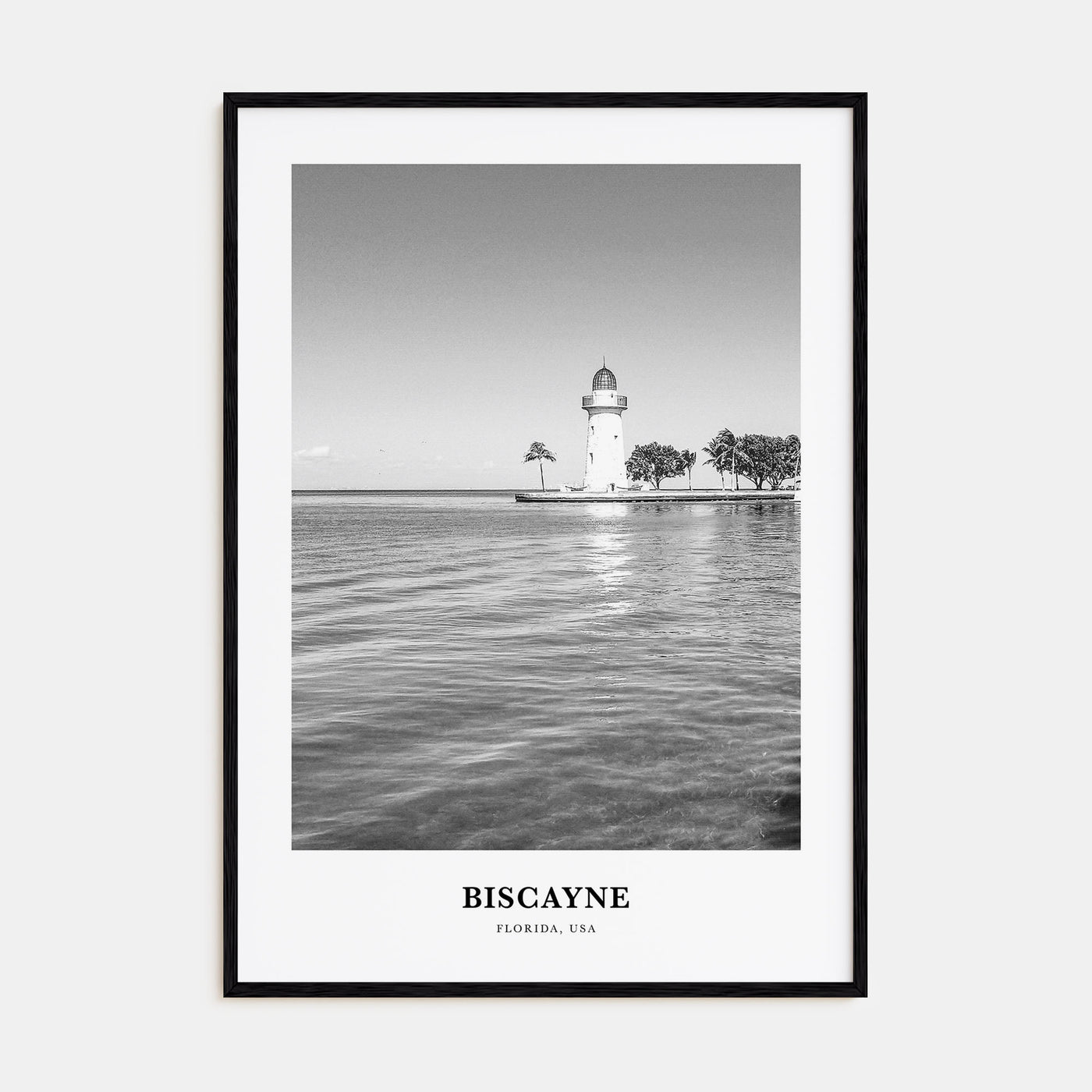 Biscayne National Park Portrait B&W Poster