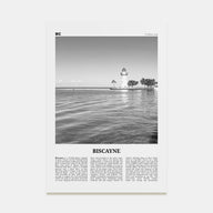 Biscayne National Park Travel B&W Poster