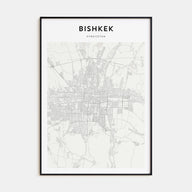 Bishkek Map Portrait Poster