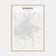 Bishkek Map Portrait Poster