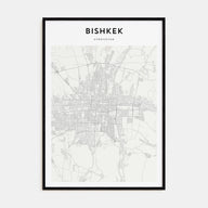Bishkek Map Portrait Poster