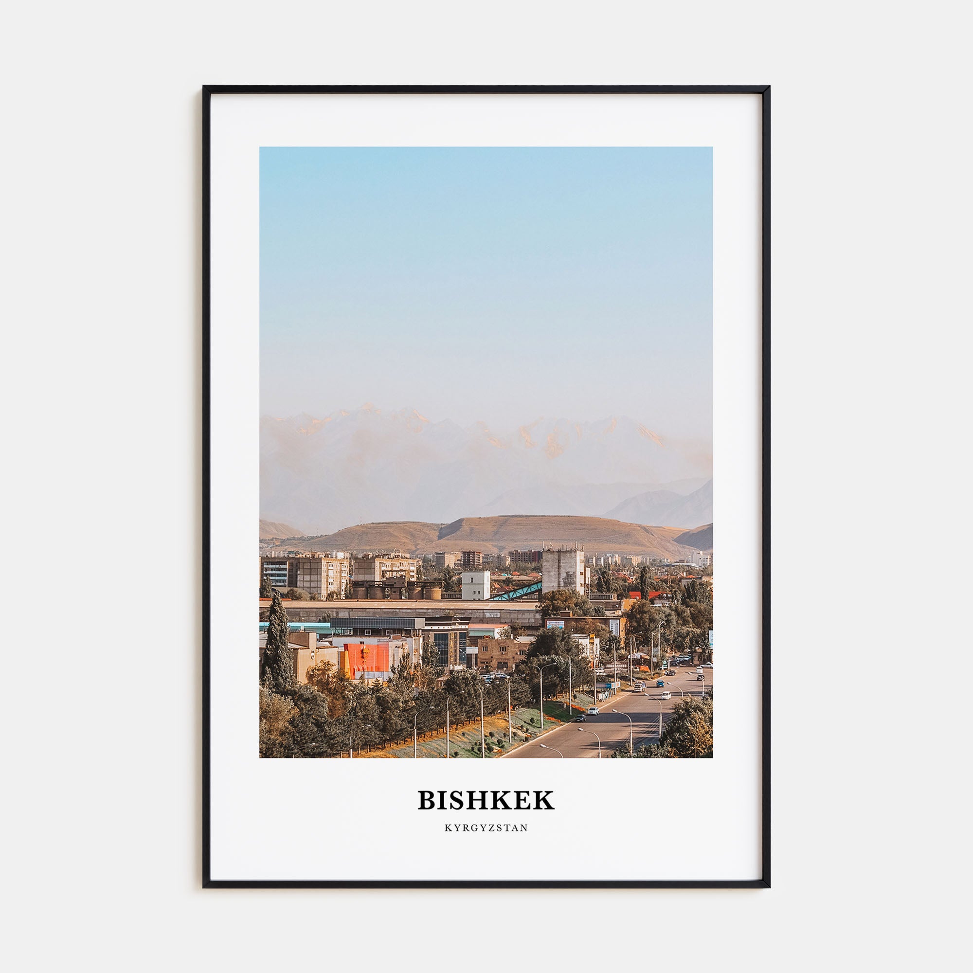 Bishkek Portrait Color Poster