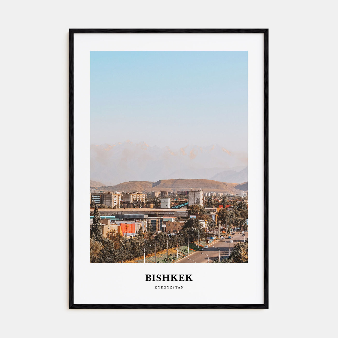 Bishkek Portrait Color Poster