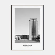 Bismarck Portrait B&W Poster