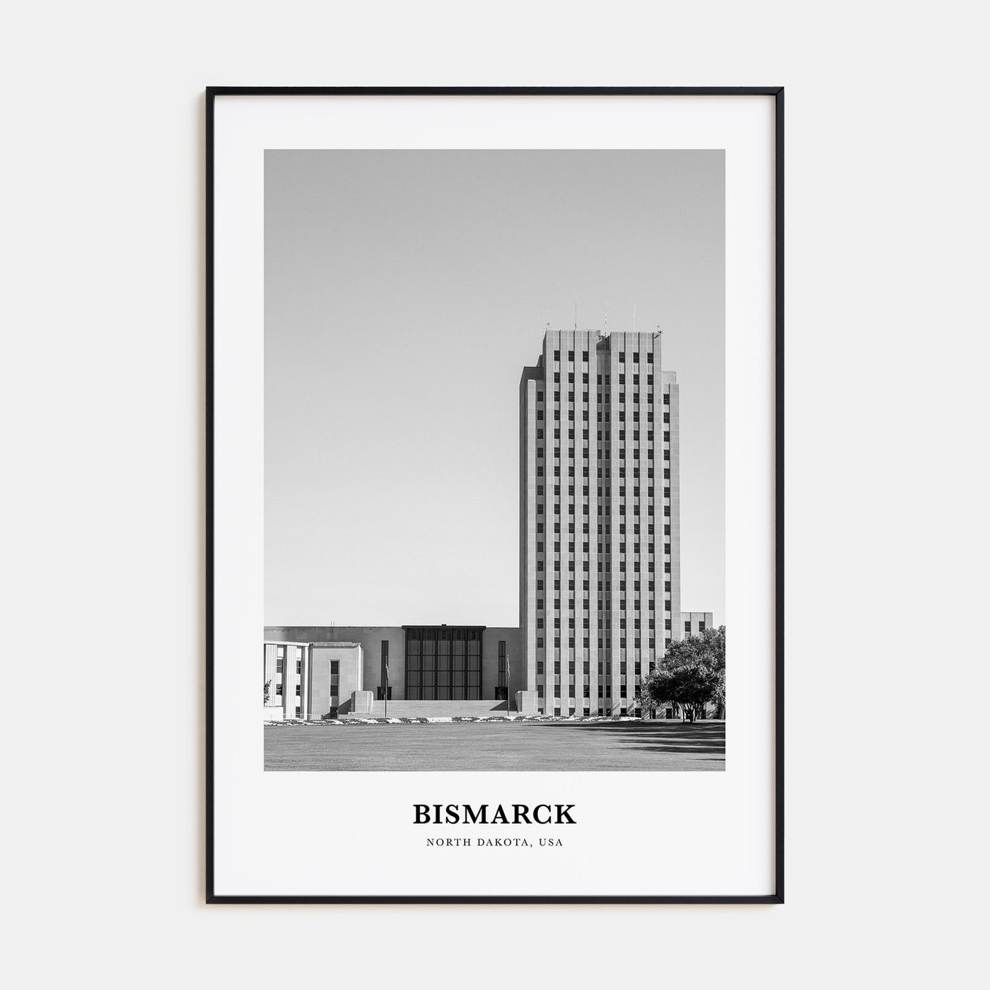 Bismarck Portrait B&W Poster