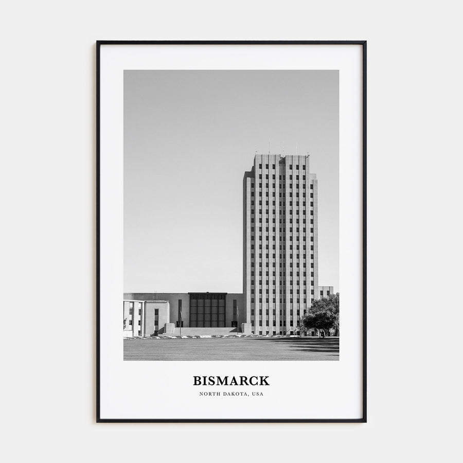 Bismarck Portrait B&W Poster