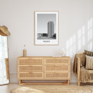 Bismarck Portrait B&W Poster