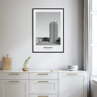 Bismarck Portrait B&W Poster