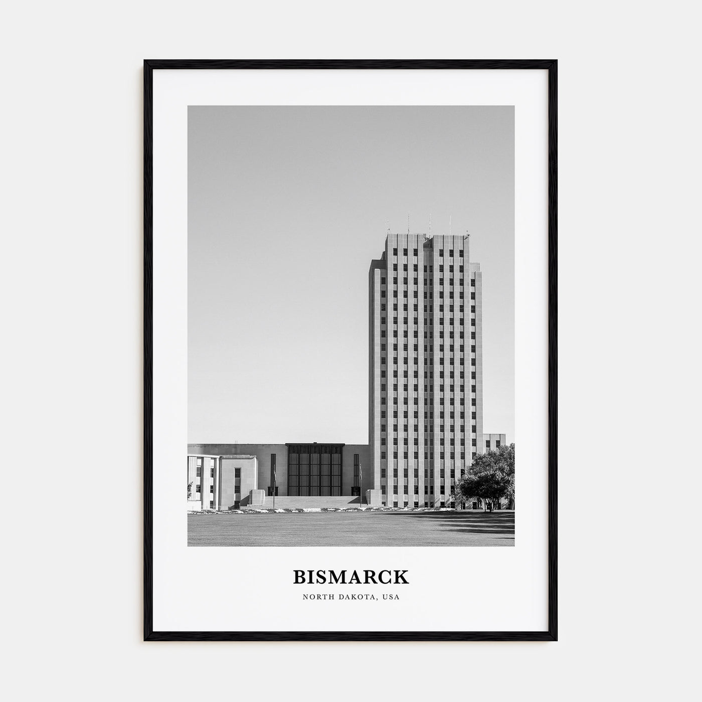 Bismarck Portrait B&W Poster