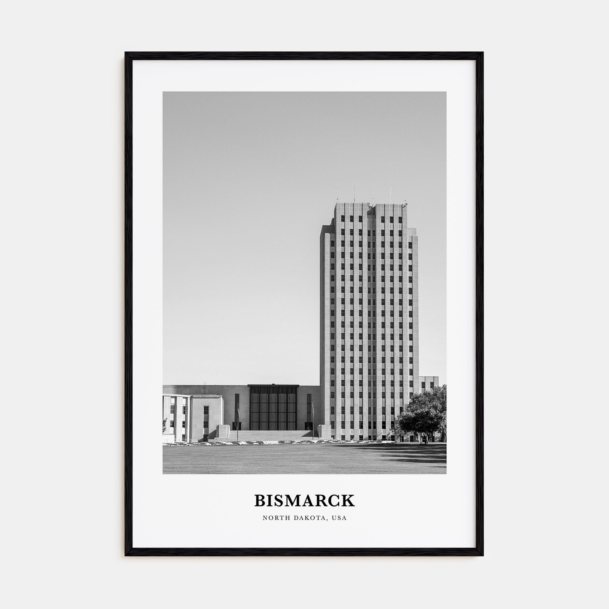 Bismarck Portrait B&W Poster