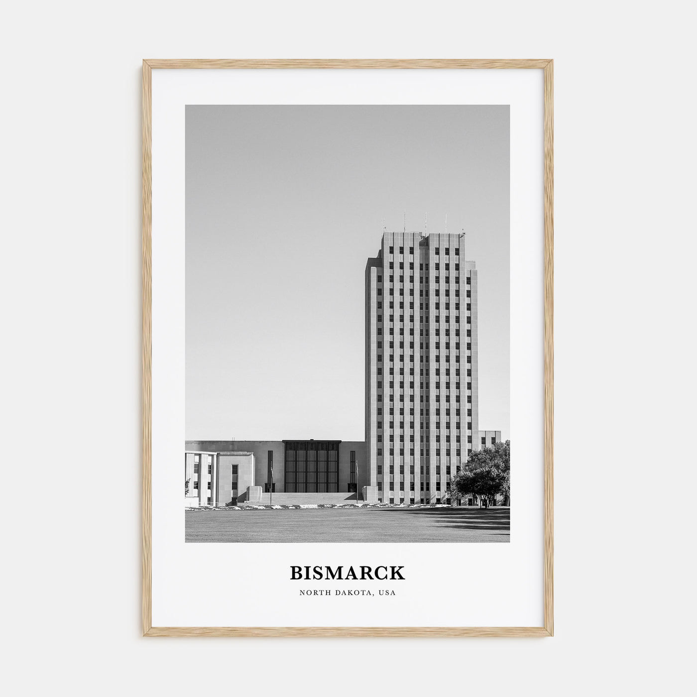 Bismarck Portrait B&W Poster