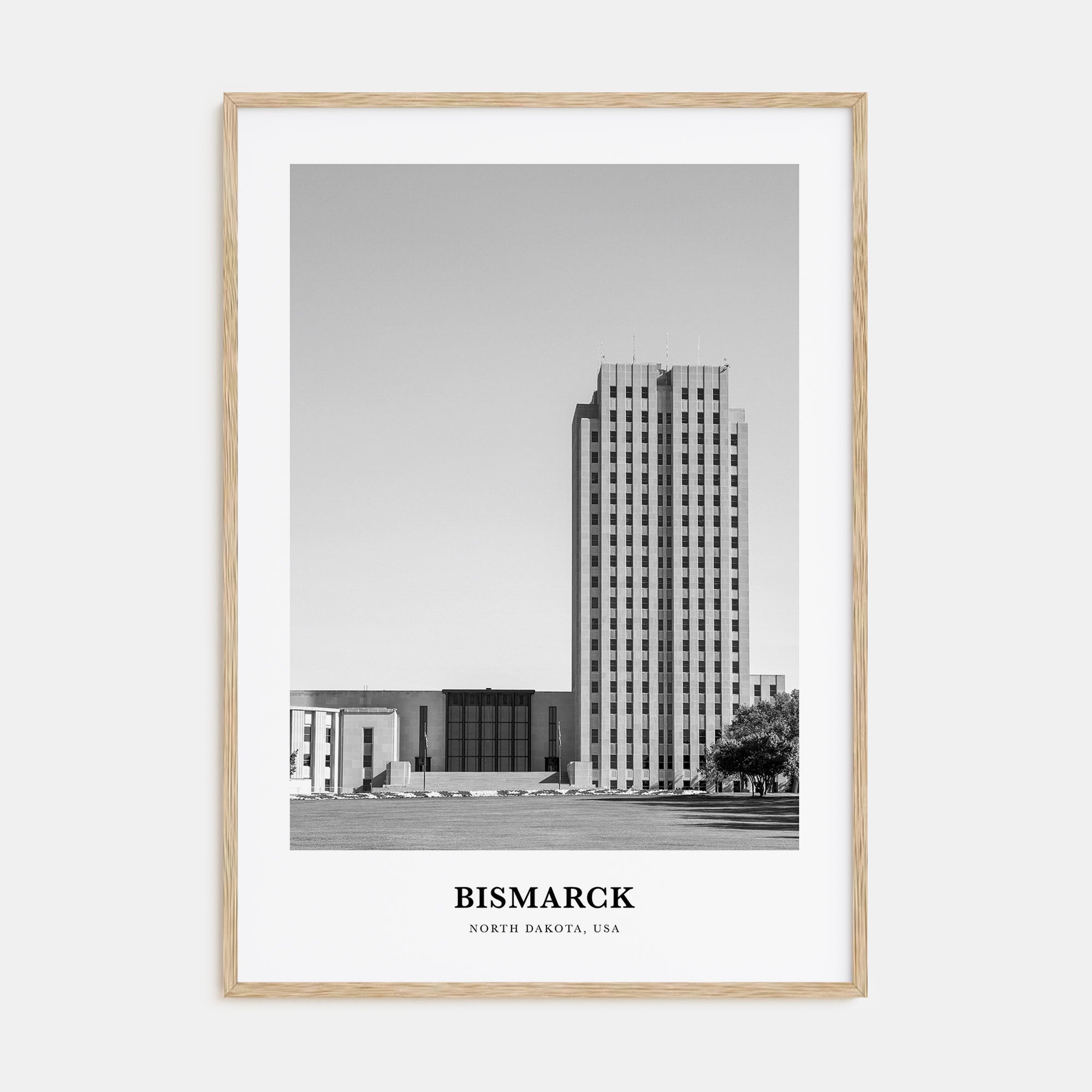 Bismarck Portrait B&W Poster