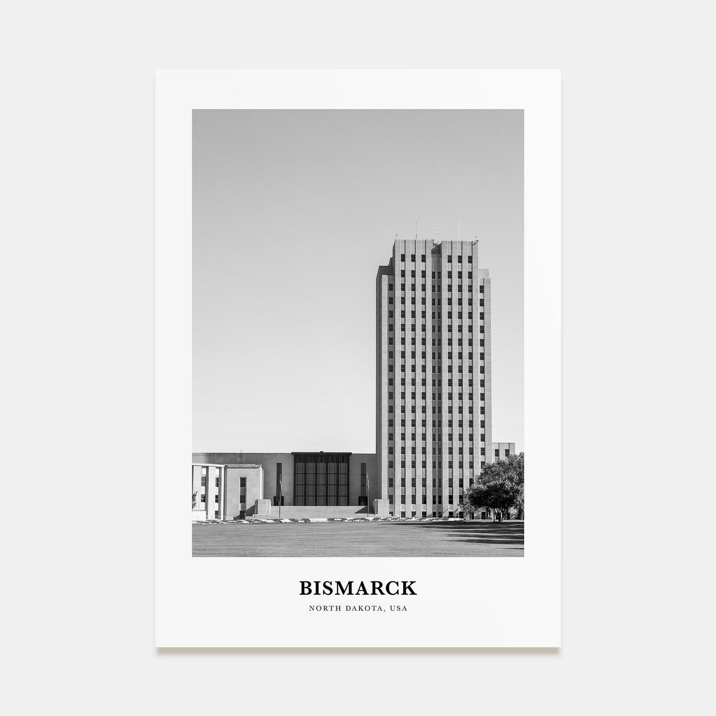 Bismarck Portrait B&W Poster