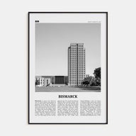 Bismarck Travel B&W Poster
