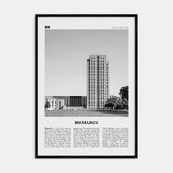 Bismarck Travel B&W Poster