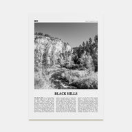 Black Hills Travel B&W Poster