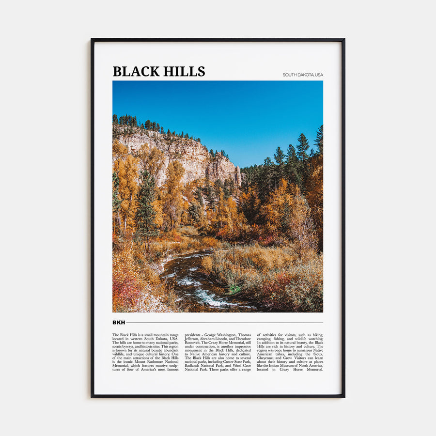 Black Hills Travel Color Poster