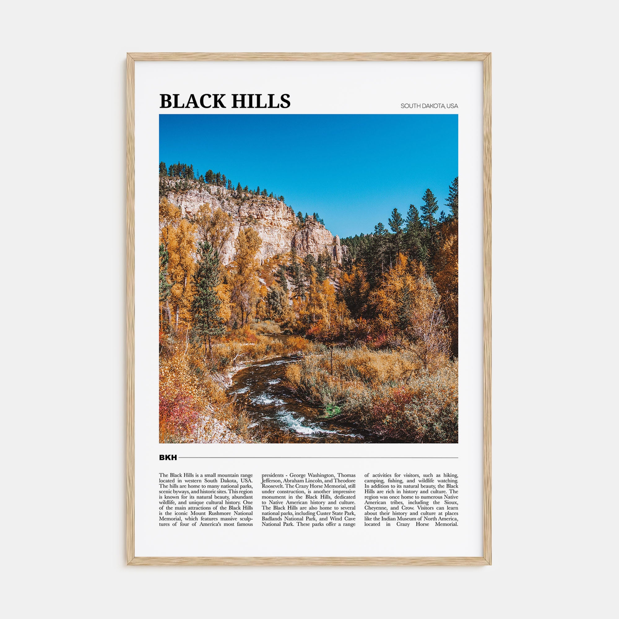 Black Hills Travel Color Poster
