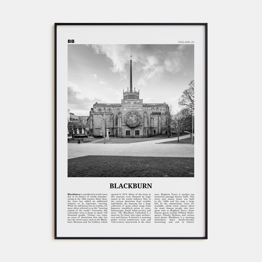 Blackburn Travel B&W Poster