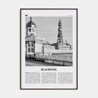 Blackpool Travel B&W Poster