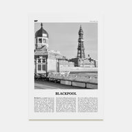 Blackpool Travel B&W Poster
