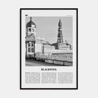Blackpool Travel B&W Poster
