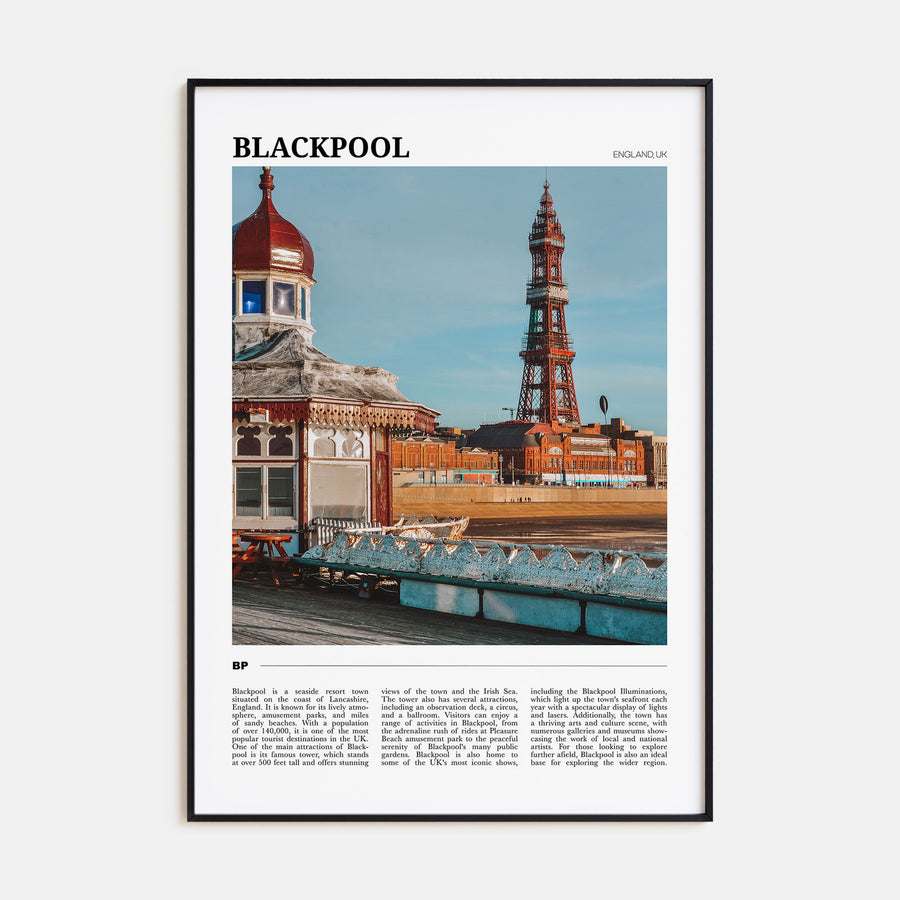 Blackpool Travel Color Poster