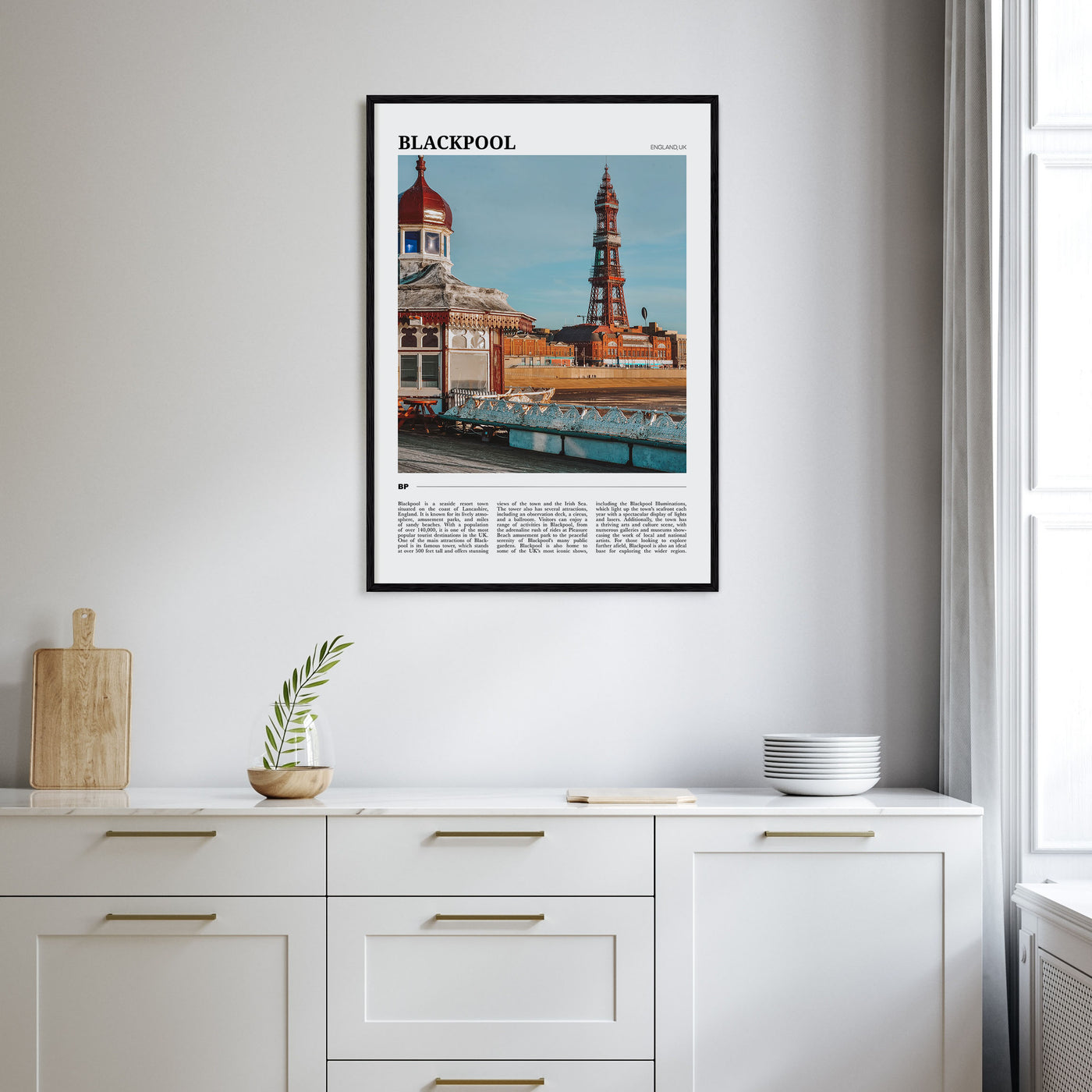 Blackpool Travel Color Poster