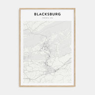 Blacksburg Map Portrait Poster