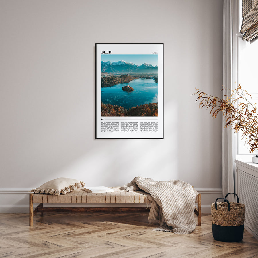 Bled Travel Color Poster