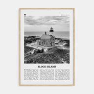 Block Island Travel B&W Poster