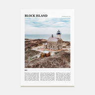 Block Island Travel Color Poster