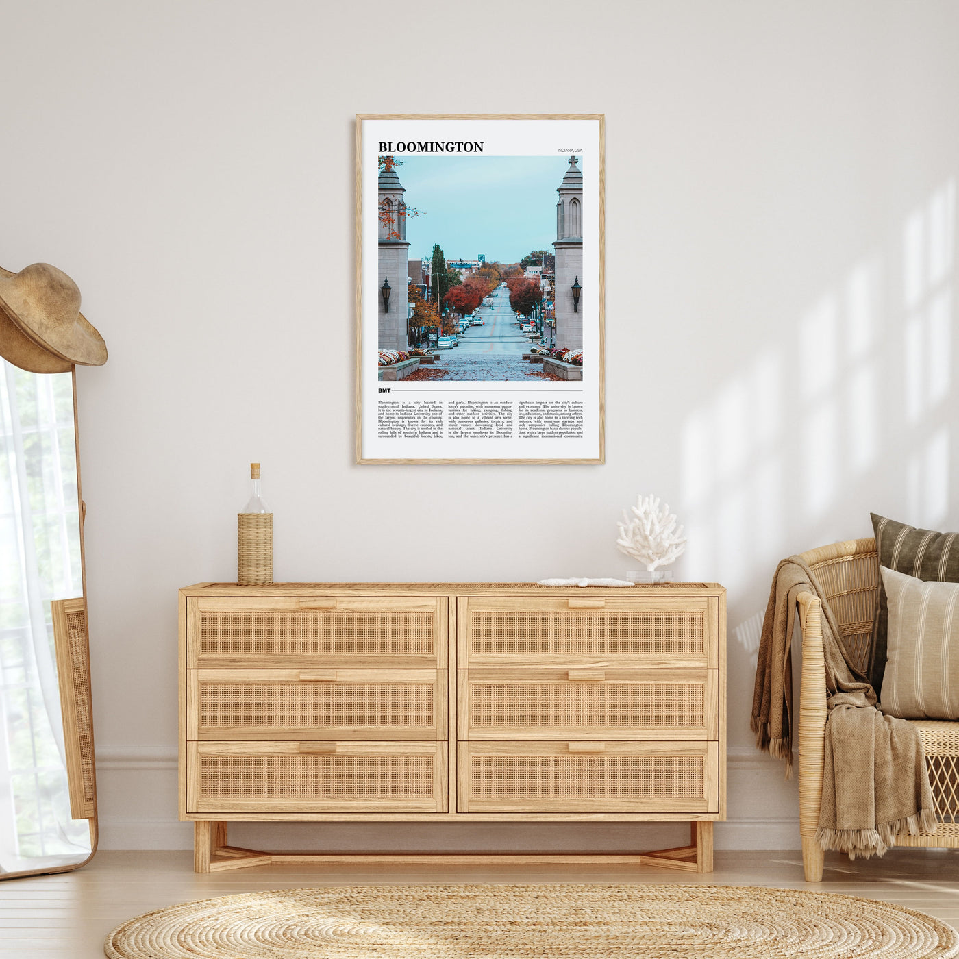 Bloomington Travel Color Poster