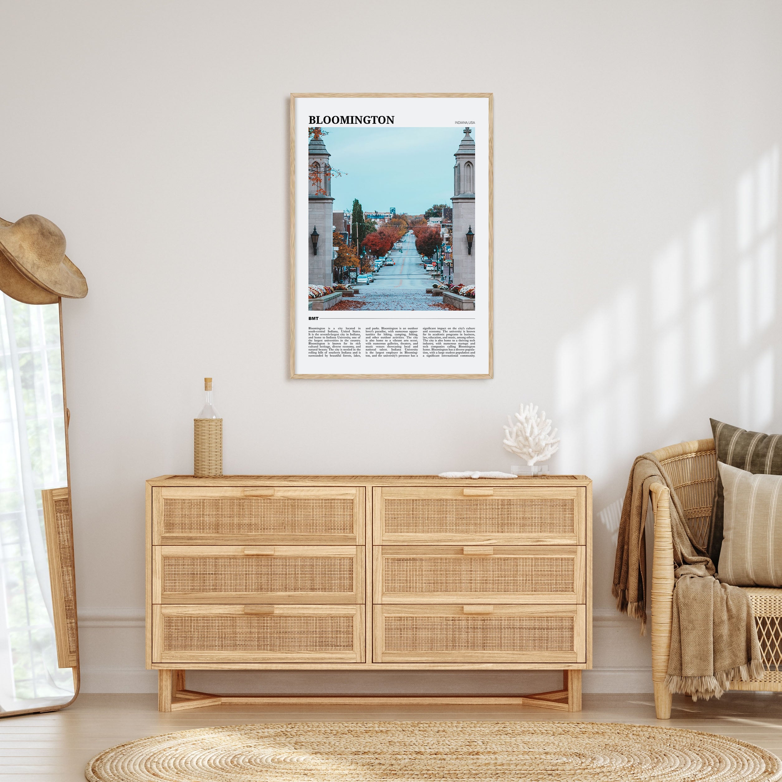 Bloomington Travel Color Poster