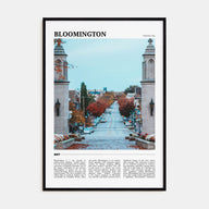 Bloomington Travel Color Poster